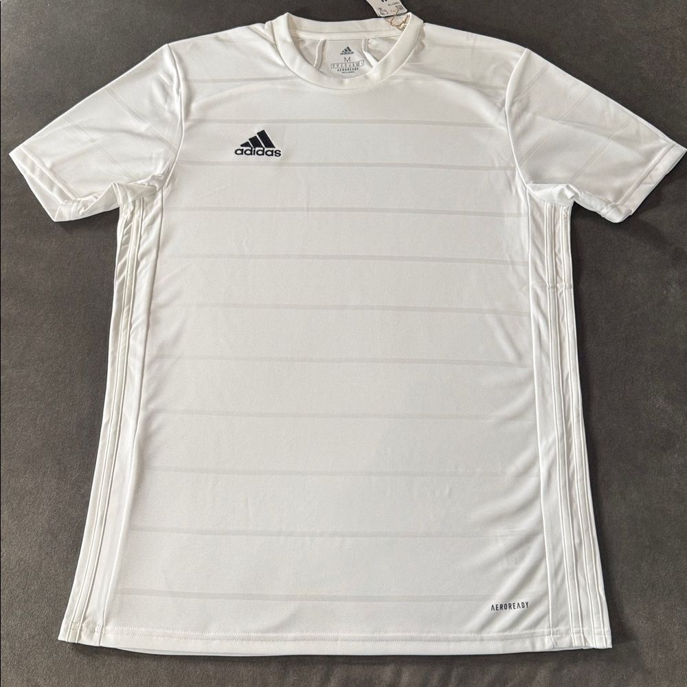 Adidas Men’s White Short Sleeve T-Shirt Campeon 21 Jersey MEDIUM NWT